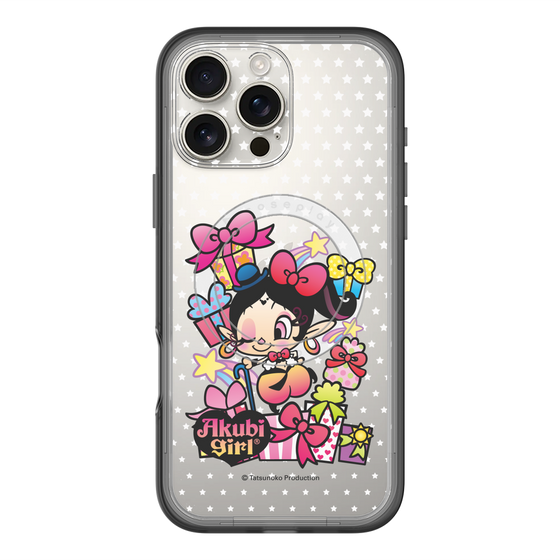 スリムプロテクションプレミアムケース with MagSafe［ アクビガール - プレゼントリボン ］