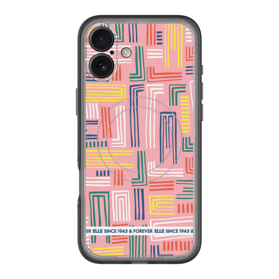 スリムプロテクションプレミアムケース with MagSafe［ ELLE - カラフル ］