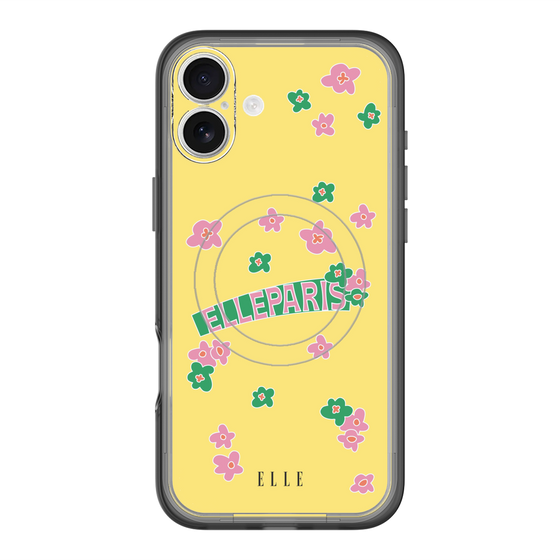 スリムプロテクションプレミアムケース with MagSafe［ ELLE - フラワー ］