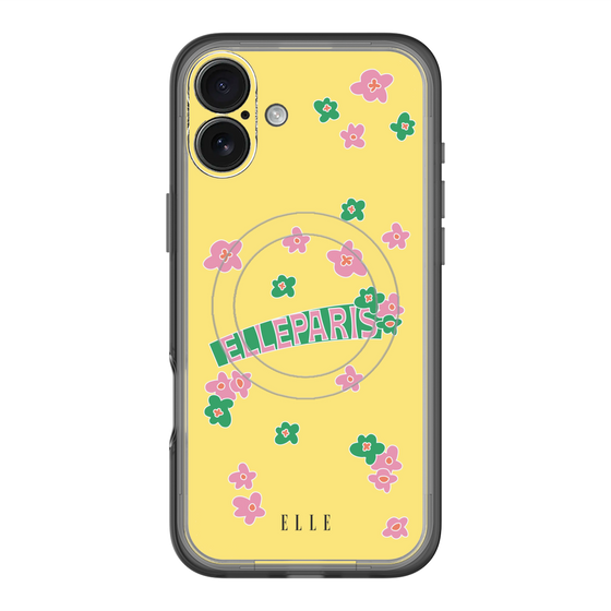 スリムプロテクションプレミアムケース with MagSafe［ ELLE - フラワー ］