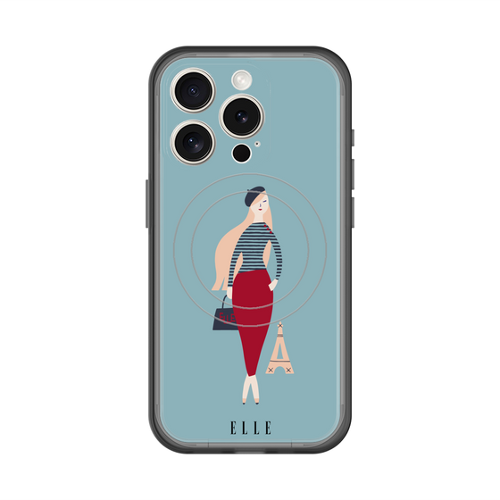 スリムプロテクションプレミアムケース with MagSafe［ ELLE - パリジェンヌ ］