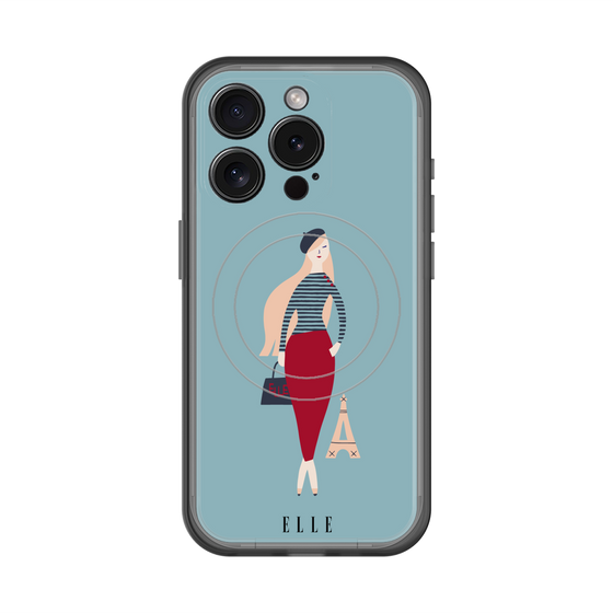 スリムプロテクションプレミアムケース with MagSafe［ ELLE - パリジェンヌ ］
