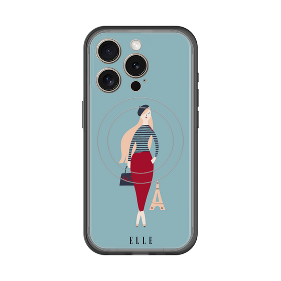 スリムプロテクションプレミアムケース with MagSafe［ ELLE - パリジェンヌ ］