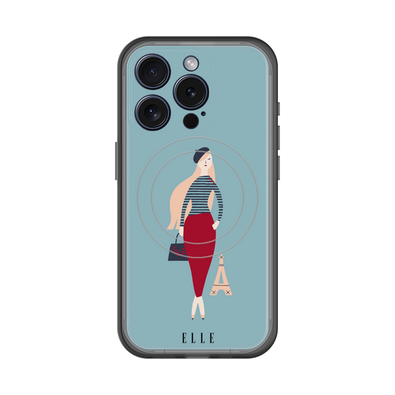 スリムプロテクションプレミアムケース with MagSafe［ ELLE - パリジェンヌ ］