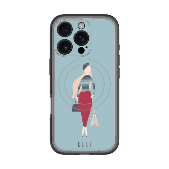 スリムプロテクションプレミアムケース with MagSafe［ ELLE - パリジェンヌ ］