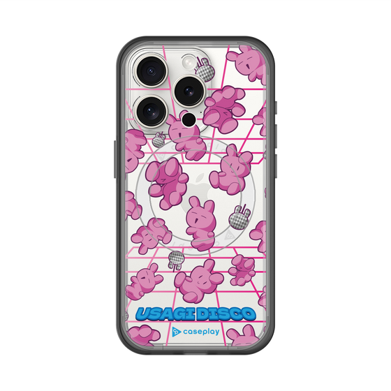 スリムプロテクションプレミアムケース with MagSafe［ オリジナル - うさぎディスコ ］