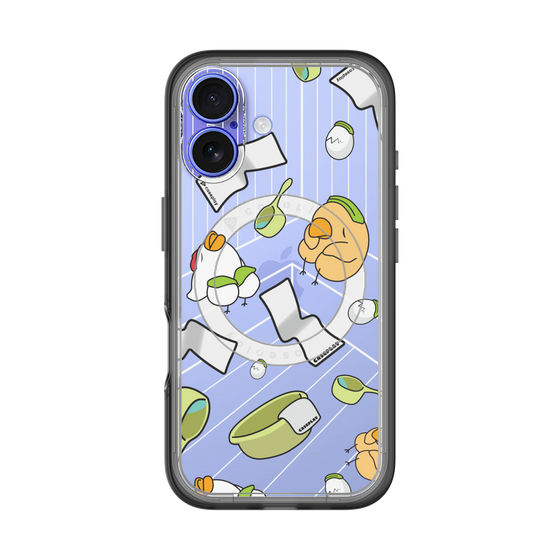 スリムプロテクションプレミアムケース with MagSafe［ オリジナル - とりサウナ ］
