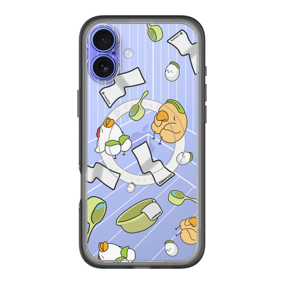 スリムプロテクションプレミアムケース with MagSafe［ オリジナル - とりサウナ ］