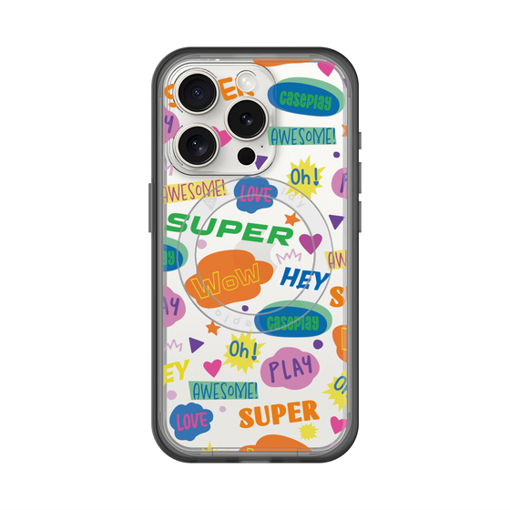 スリムプロテクションプレミアムケース with MagSafe［ オリジナル - カラフルモジ ］