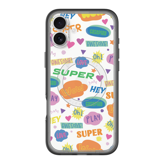 スリムプロテクションプレミアムケース with MagSafe［ オリジナル - カラフルモジ ］