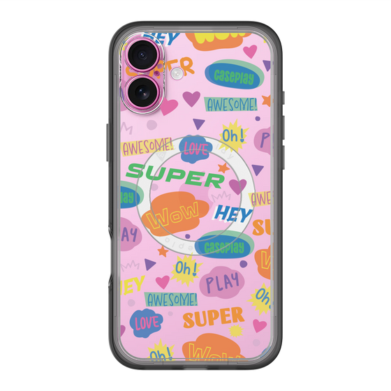 スリムプロテクションプレミアムケース with MagSafe［ オリジナル - カラフルモジ ］