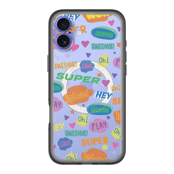 スリムプロテクションプレミアムケース with MagSafe［ オリジナル - カラフルモジ ］