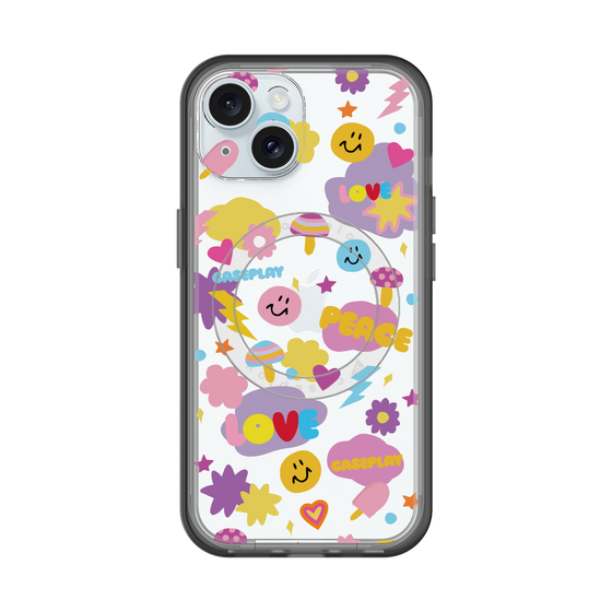 スリムプロテクションプレミアムケース with MagSafe［ オリジナル - LOVE & PEACE ］
