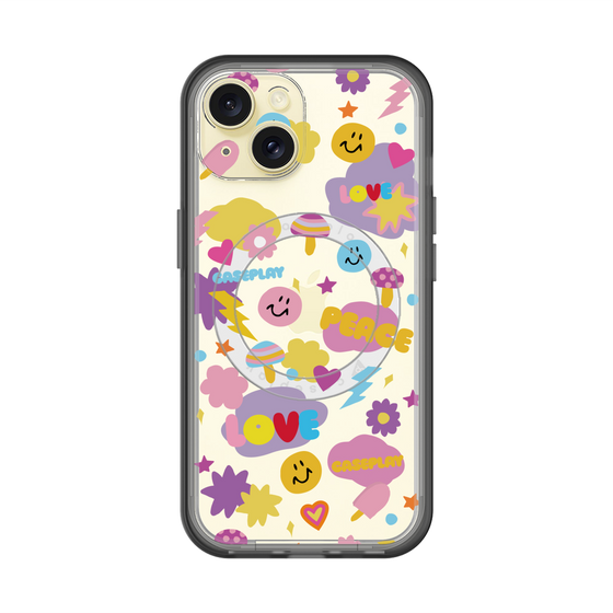 スリムプロテクションプレミアムケース with MagSafe［ オリジナル - LOVE & PEACE ］