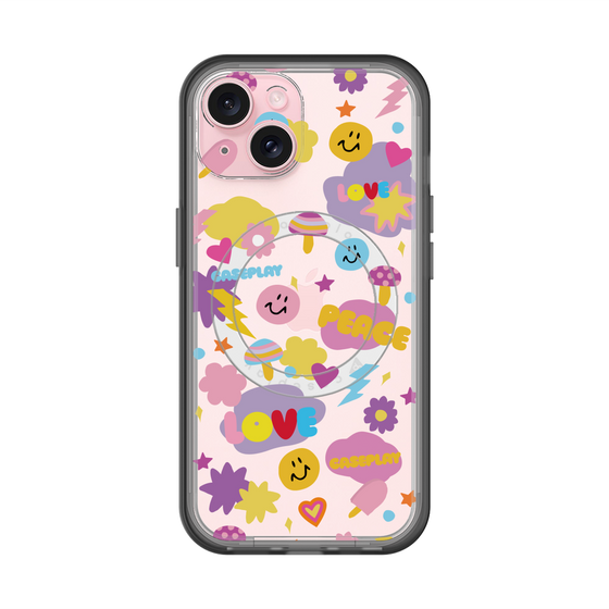 スリムプロテクションプレミアムケース with MagSafe［ オリジナル - LOVE & PEACE ］