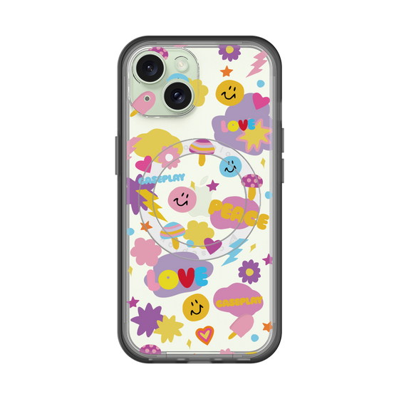 スリムプロテクションプレミアムケース with MagSafe［ オリジナル - LOVE & PEACE ］
