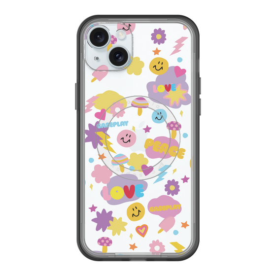 スリムプロテクションプレミアムケース with MagSafe［ オリジナル - LOVE & PEACE ］