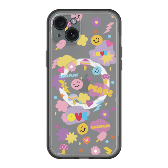 スリムプロテクションプレミアムケース with MagSafe［ オリジナル - LOVE & PEACE ］