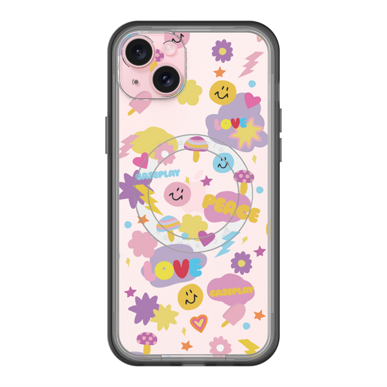 スリムプロテクションプレミアムケース with MagSafe［ オリジナル - LOVE & PEACE ］