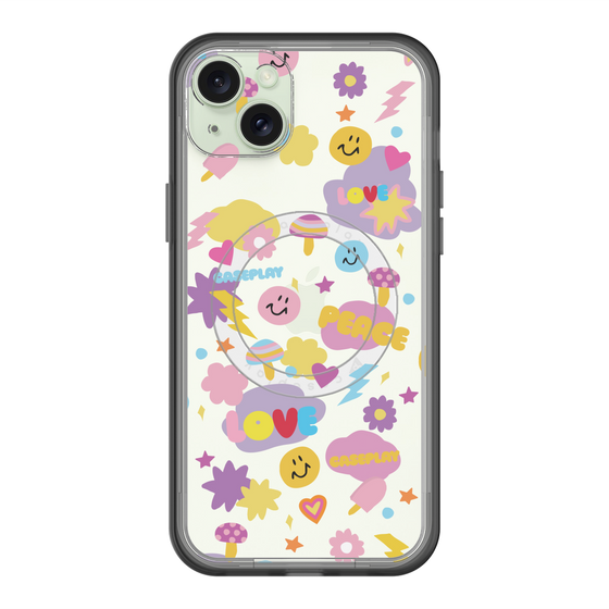 スリムプロテクションプレミアムケース with MagSafe［ オリジナル - LOVE & PEACE ］