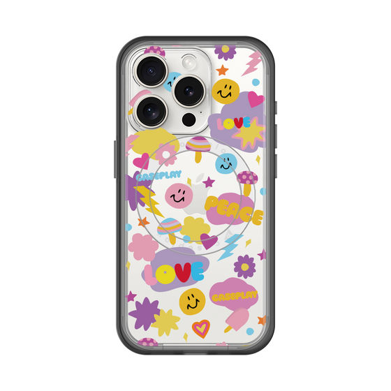 スリムプロテクションプレミアムケース with MagSafe［ オリジナル - LOVE & PEACE ］