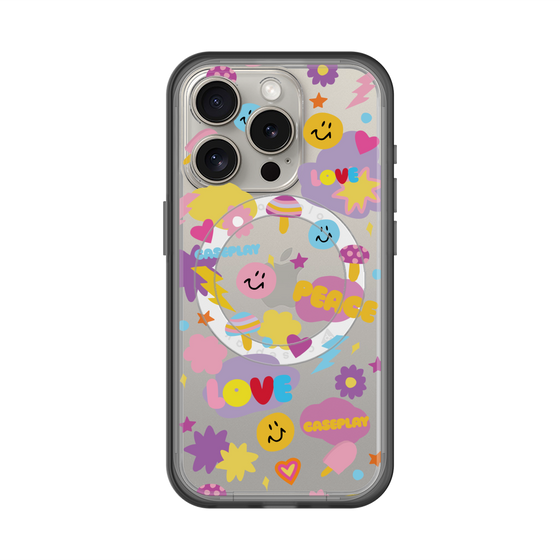 スリムプロテクションプレミアムケース with MagSafe［ オリジナル - LOVE & PEACE ］
