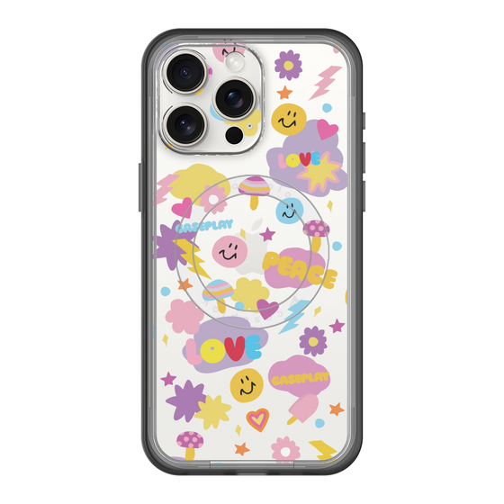 スリムプロテクションプレミアムケース with MagSafe［ オリジナル - LOVE & PEACE ］
