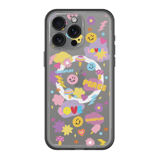 スリムプロテクションプレミアムケース with MagSafe［ オリジナル - LOVE & PEACE ］