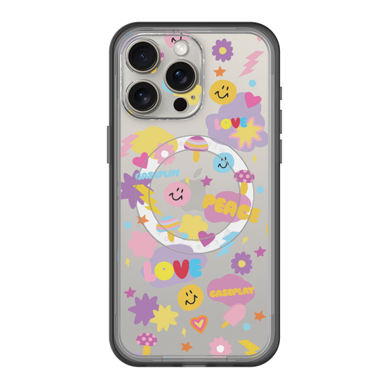 スリムプロテクションプレミアムケース with MagSafe［ オリジナル - LOVE & PEACE ］