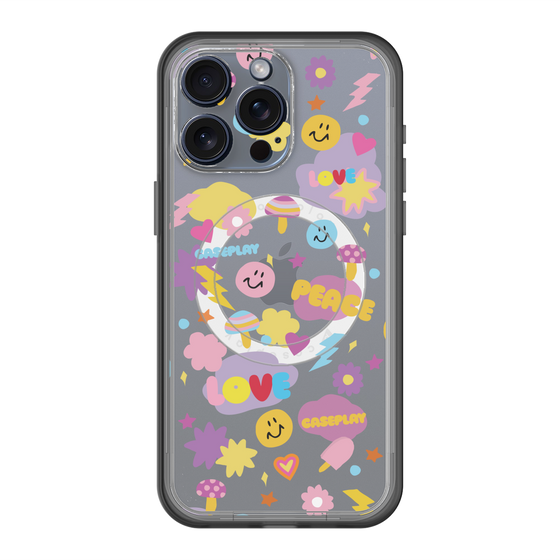 スリムプロテクションプレミアムケース with MagSafe［ オリジナル - LOVE & PEACE ］