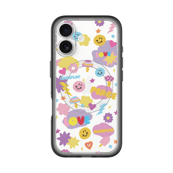スリムプロテクションプレミアムケース with MagSafe［ オリジナル - LOVE & PEACE ］
