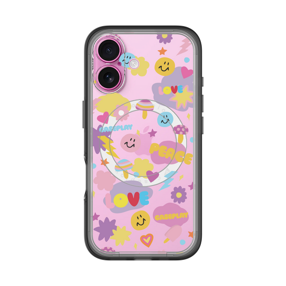 スリムプロテクションプレミアムケース with MagSafe［ オリジナル - LOVE & PEACE ］