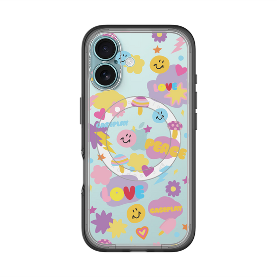 スリムプロテクションプレミアムケース with MagSafe［ オリジナル - LOVE & PEACE ］