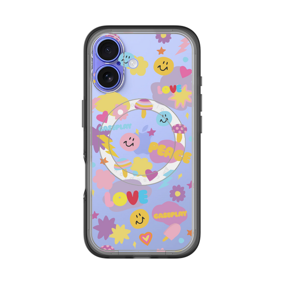 スリムプロテクションプレミアムケース with MagSafe［ オリジナル - LOVE & PEACE ］
