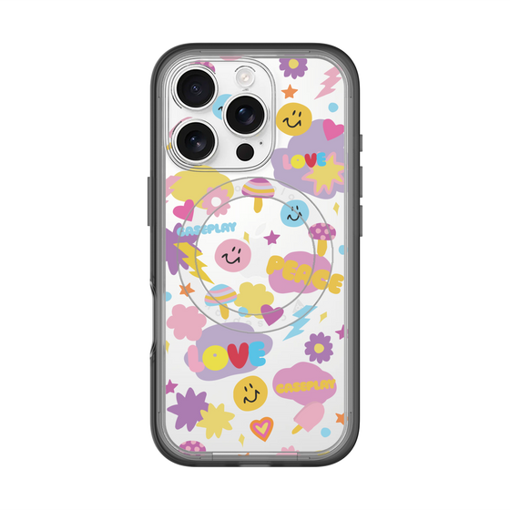 スリムプロテクションプレミアムケース with MagSafe［ オリジナル - LOVE & PEACE ］