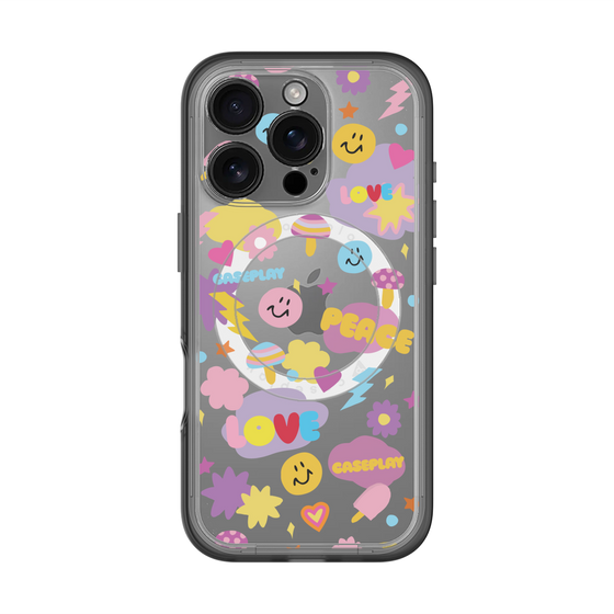 スリムプロテクションプレミアムケース with MagSafe［ オリジナル - LOVE & PEACE ］