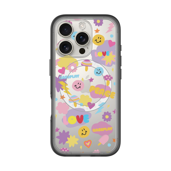 スリムプロテクションプレミアムケース with MagSafe［ オリジナル - LOVE & PEACE ］