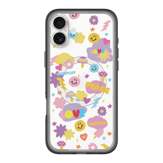スリムプロテクションプレミアムケース with MagSafe［ オリジナル - LOVE & PEACE ］