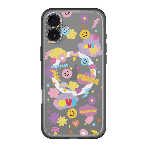 スリムプロテクションプレミアムケース with MagSafe［ オリジナル - LOVE & PEACE ］