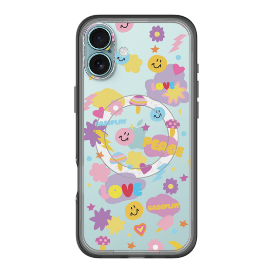 スリムプロテクションプレミアムケース with MagSafe［ オリジナル - LOVE & PEACE ］