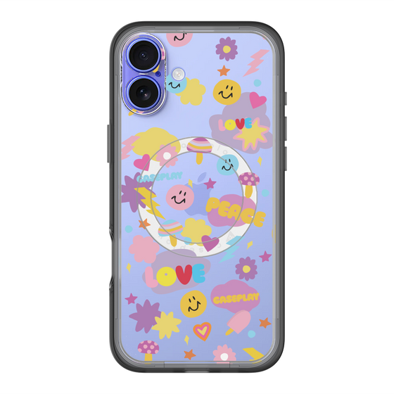 スリムプロテクションプレミアムケース with MagSafe［ オリジナル - LOVE & PEACE ］