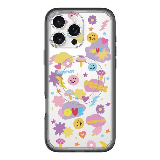 スリムプロテクションプレミアムケース with MagSafe［ オリジナル - LOVE & PEACE ］