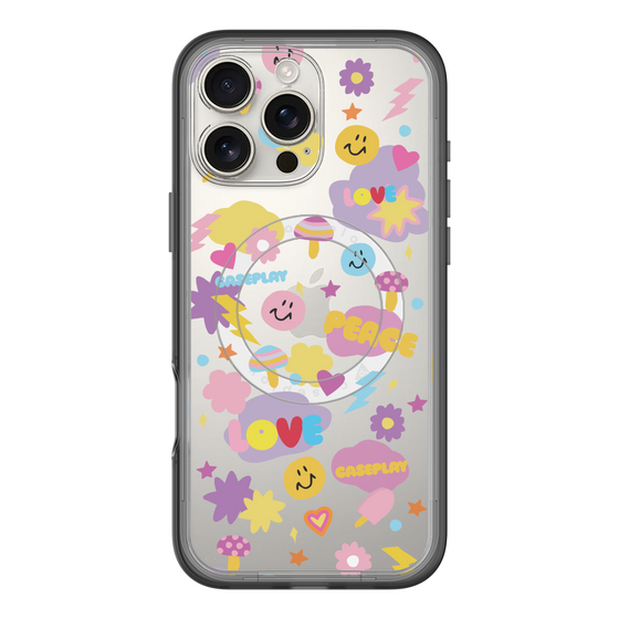 スリムプロテクションプレミアムケース with MagSafe［ オリジナル - LOVE & PEACE ］