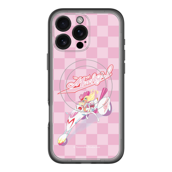 スリムプロテクションプレミアムケース with MagSafe［ マッハガール - チェック ］