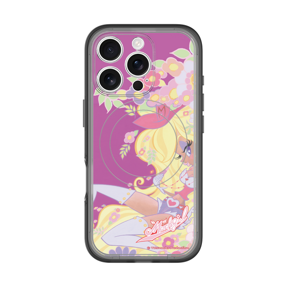 スリムプロテクションプレミアムケース with MagSafe［ マッハガール - 花とリップ ］