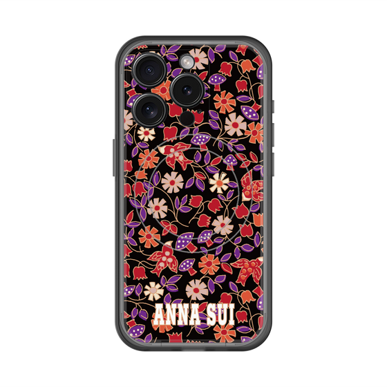 スリムプロテクションプレミアムケース with MagSafe［ ANNA SUI - ワイルドフラワー ］