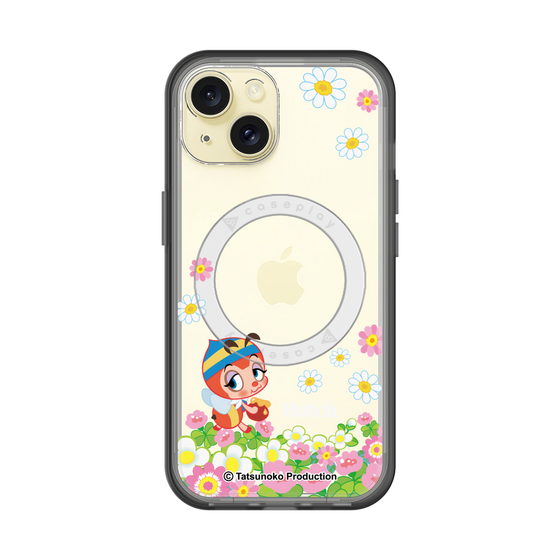 スリムプロテクションプレミアムケース with MagSafe［ 昆虫物語 みなしごハッチ - 花 ］