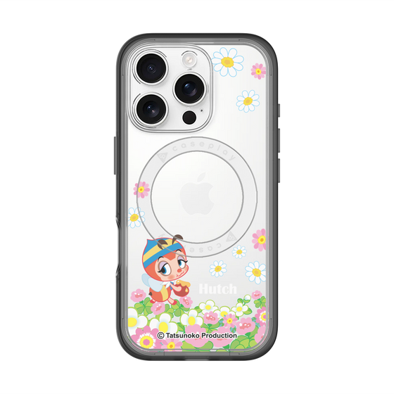 スリムプロテクションプレミアムケース with MagSafe［ 昆虫物語 みなしごハッチ - 花 ］