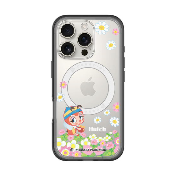 スリムプロテクションプレミアムケース with MagSafe［ 昆虫物語 みなしごハッチ - 花 ］