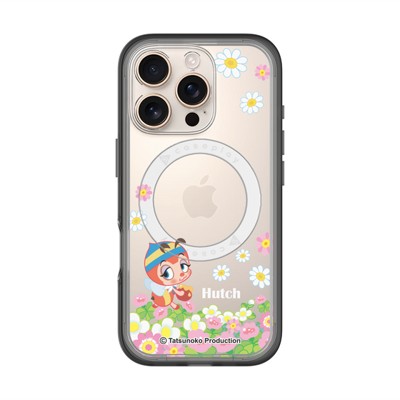 スリムプロテクションプレミアムケース with MagSafe［ 昆虫物語 みなしごハッチ - 花 ］
